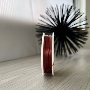 Brown Enamel coated solid copper wire for making jewelry - 60 foot 🧵 24g NWT